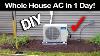 New Ton Electric 12,000 Btu System Ductless Air Conditioner, Heat Pump Mini Split 110v 1 Ton Withkit