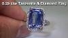 Estate Diamond 2.34ct Sapphire 14k White Gold Halo Engagement Ring 7.9 Grams Nr.