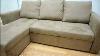 Fulton Tan Microfiber Convertible Sofa Bed Couch Sleeper 2 Ottoman Sectional Set.